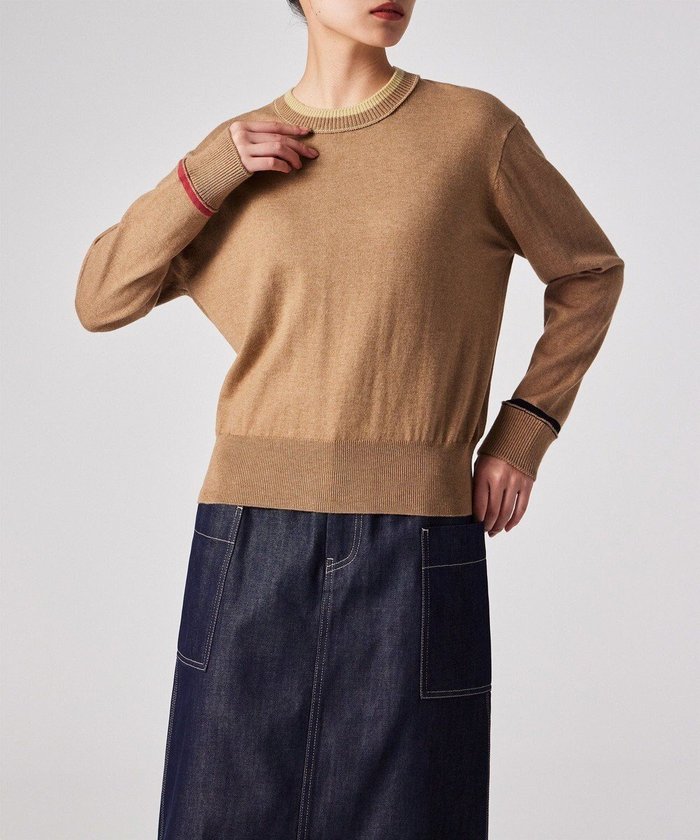 【ポール スミス/Paul Smith】のアクセントカラー クルーネックニット インテリア・キッズ・メンズ・レディースファッション・服の通販 founy(ファニー) https://founy.com/ ファッション Fashion レディースファッション Fashion for Women トップス・カットソー Cut & Sew Tops ニット Knit Tops & Sweaters インナー Innerwear カーディガン Cardigan, Knitwear シンプル Simple, Minimal ジャケット Jacket, Outerwear セーター Sweater, Knitwear ベーシック Basic, Essential エレガント 上品 Elegant 夏 Summer S/S・春夏 SS, Spring/Summer, Warm Season A/W・秋冬 Autumn/Winter |ID: prp329100004828136 ipo3291000000035136763