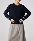 【ポール スミス/Paul Smith】のアクセントカラー クルーネックニット 人気、トレンドファッション・服の通販 founy(ファニー) ファッション Fashion レディースファッション Fashion for Women トップス・カットソー Cut & Sew Tops ニット Knit Tops & Sweaters インナー Innerwear カーディガン Cardigan, Knitwear シンプル Simple, Minimal ジャケット Jacket, Outerwear セーター Sweater, Knitwear ベーシック Basic, Essential エレガント 上品 Elegant 夏 Summer S/S・春夏 SS, Spring/Summer, Warm Season A/W・秋冬 Autumn/Winter thumbnail ネイビー|ID: prp329100004828136 ipo3291000000035136766