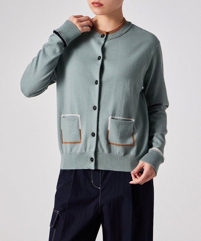 【ポール スミス/Paul Smith】のアクセントカラー カーディガン インテリア・キッズ・メンズ・レディースファッション・服の通販 founy(ファニー) https://founy.com/ ファッション Fashion レディースファッション Fashion for Women トップス・カットソー Cut & Sew Tops カーディガン・羽織り Layered Style Cardigans インナー Innerwear カーディガン Cardigan, Knitwear シンプル Simple, Minimal ジャケット Jacket, Outerwear ポケット Pocket, Pocket Detail エレガント 上品 Elegant 夏 Summer S/S・春夏 SS, Spring/Summer, Warm Season A/W・秋冬 Autumn/Winter |ID: prp329100004828137 ipo3291000000035136767