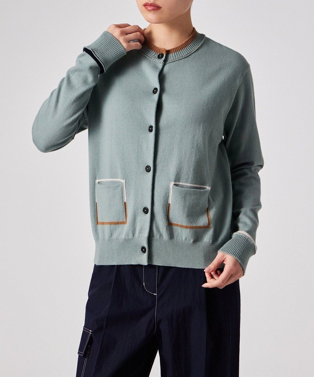 【ポール スミス/Paul Smith】のアクセントカラー カーディガン 人気、トレンドファッション・服の通販 founy(ファニー) ファッション Fashion レディースファッション Fashion for Women トップス・カットソー Cut & Sew Tops カーディガン・羽織り Layered Style Cardigans インナー Innerwear カーディガン Cardigan, Knitwear シンプル Simple, Minimal ジャケット Jacket, Outerwear ポケット Pocket, Pocket Detail エレガント 上品 Elegant 夏 Summer S/S・春夏 SS, Spring/Summer, Warm Season A/W・秋冬 Autumn/Winter other-1|ID: prp329100004828137 ipo3291000000035136767