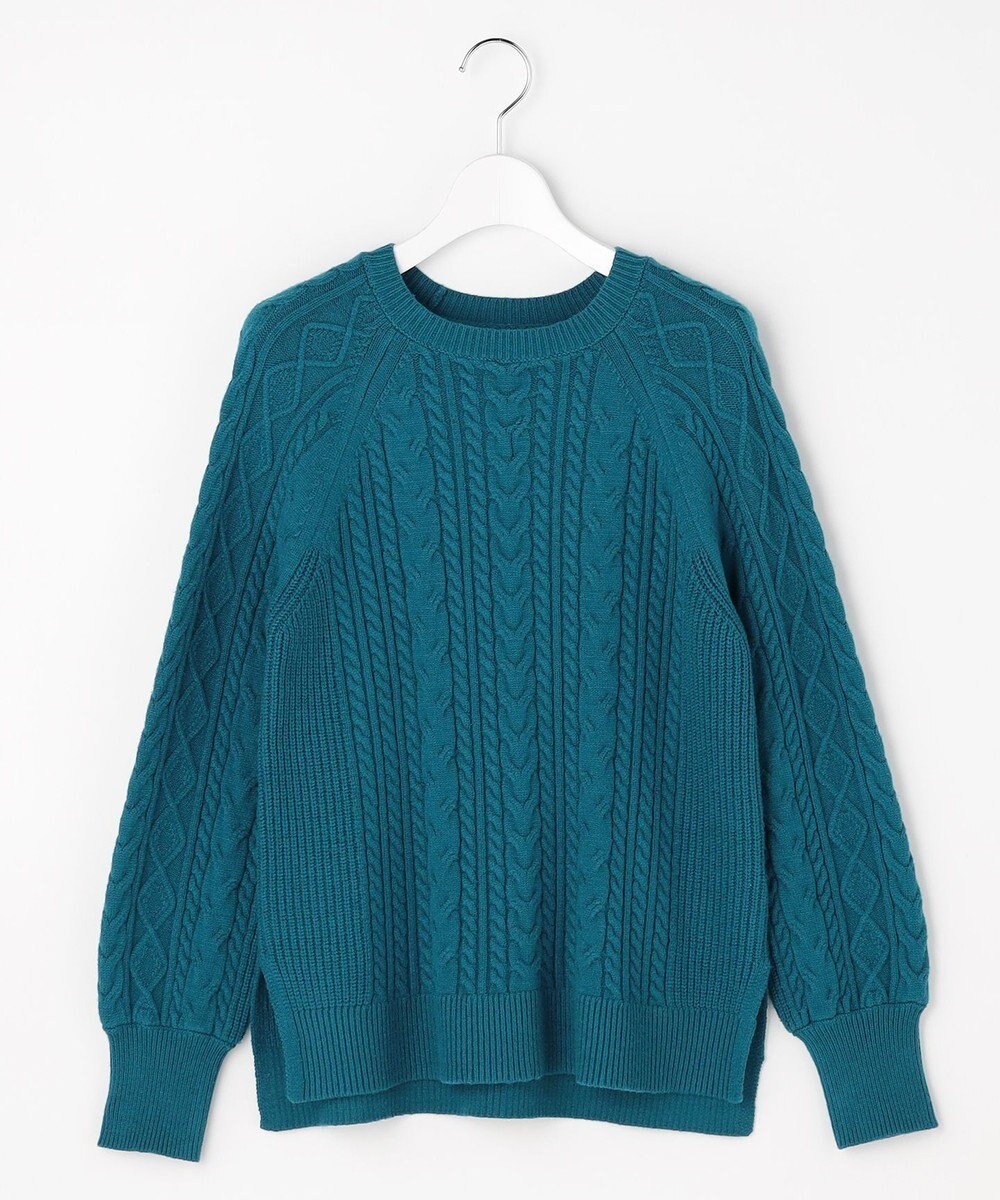 【エニィ スィス/any SiS】のケーブル ニット プルオーバー インテリア・キッズ・メンズ・レディースファッション・服の通販 founy(ファニー) ファッション Fashion レディースファッション Fashion for Women トップス・カットソー Cut & Sew Tops ニット Knit Tops & Sweaters カジュアルプルオーバー・ニットトップス Pullovers & Knit Tops / Casual Pullovers おすすめ Recommended / Our Picks ウォッシャブル Machine Washable ストレッチ Stretch, Stretchy Fabric スリット Slit, Slit Detail セーター Sweater, Knitwear フォルム Silhouette, Form 新作・新入荷 New Arrivals / New In A/W・秋冬 Autumn/Winter ダークグリーン|ID: prp329100004828138 ipo3291000000035136774