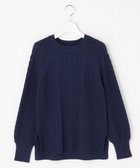 【エニィ スィス/any SiS】のケーブル ニット プルオーバー 人気、トレンドファッション・服の通販 founy(ファニー) ファッション Fashion レディースファッション Fashion for Women トップス・カットソー Cut & Sew Tops ニット Knit Tops & Sweaters カジュアルプルオーバー・ニットトップス Pullovers & Knit Tops / Casual Pullovers おすすめ Recommended / Our Picks ウォッシャブル Machine Washable ストレッチ Stretch, Stretchy Fabric スリット Slit, Slit Detail セーター Sweater, Knitwear フォルム Silhouette, Form 新作・新入荷 New Arrivals / New In A/W・秋冬 Autumn/Winter thumbnail ネイビー|ID: prp329100004828138 ipo3291000000035136775