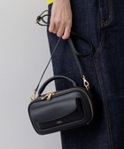 【23区/NIJYUSANKU】のフラップポケット2WAY ショルダーバッグ 人気、トレンドファッション・服の通販 founy(ファニー) ファッション Fashion レディースファッション Fashion for Women バッグ Bags コンパクト Compact, Small Size スクエア Square, Square Shape ダブル Double, Double-Breasted 定番 Standard, Basic Item フェイクレザー Faux Leather, PU Leather フラット Flat, Flat Shoes フラップ Flap, Flap Pocket フロント Front, Front Design ボストンバッグ Boston Bag, Retro Bag ポケット Pocket, Pocket Detail リップ Lip, Lip Motif 旅行 Travel エレガント 上品 Elegant 2026年 2026 thumbnail ブラック系|ID: prp329100004828146 ipo3291000000035568236