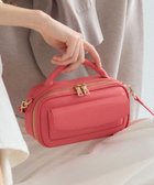 【23区/NIJYUSANKU】のフラップポケット2WAY ショルダーバッグ 人気、トレンドファッション・服の通販 founy(ファニー) ファッション Fashion レディースファッション Fashion for Women バッグ Bags コンパクト Compact, Small Size スクエア Square, Square Shape ダブル Double, Double-Breasted 定番 Standard, Basic Item フェイクレザー Faux Leather, PU Leather フラット Flat, Flat Shoes フラップ Flap, Flap Pocket フロント Front, Front Design ボストンバッグ Boston Bag, Retro Bag ポケット Pocket, Pocket Detail リップ Lip, Lip Motif 旅行 Travel エレガント 上品 Elegant 2026年 2026 thumbnail ピンク系|ID: prp329100004828146 ipo3291000000035568238