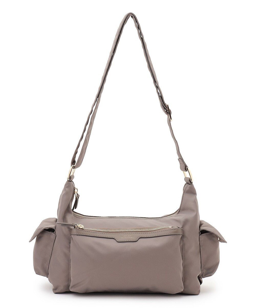 【23区/NIJYUSANKU】の【先行予約】ナイロン サイドポケット ショルダーバッグ インテリア・キッズ・メンズ・レディースファッション・服の通販 founy(ファニー) 　ファッション　Fashion　レディースファッション　Fashion for Women　バッグ　Bags　軽量　Lightweight, Ultra Light　スマート　Smart, Elegant　定番　Standard, Basic Item　ポケット　Pocket, Pocket Detail　リップ　Lip, Lip Motif　旅行　Travel　エレガント 上品　Elegant　2026年　2026　グレージュ系|ID: prp329100004828149 ipo3291000000035136805