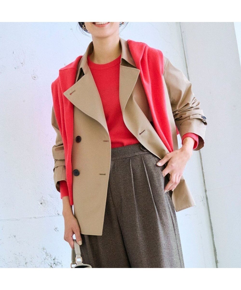 【23区/NIJYUSANKU】の【先行予約】エアータンブラー TCギャバジン ハーフ コート 人気、トレンドファッション・服の通販 founy(ファニー) 　ファッション　Fashion　レディースファッション　Fashion for Women　アウター　Coat / Outerwear Collection　コート・ロングコート・ピーコート　Long Coats, Peacoats & More　レディースジャケット・軽アウター　Jackets　エアリー　Airy Texture　春　Spring　シンプル　Simple, Minimal　ジャケット　Jacket, Outerwear　スーツ　Suit, Formalwear　タンブラー　Tumbler, Travel Mug　ハーフ　Half, Half-Length　ベーシック　Basic, Essential　ロング　Long, Long-Length　S/S・春夏　SS, Spring/Summer, Warm Season　おすすめ　Recommended / Our Picks　夏　Summer　エレガント 上品　Elegant　2026年　2026　 other-1|ID: prp329100004828155 ipo3291000000035136821