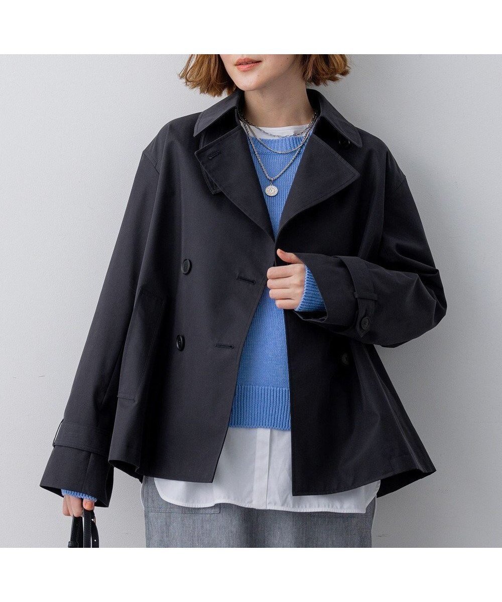 【23区/NIJYUSANKU】の【先行予約】エアータンブラー TCギャバジン ハーフ コート インテリア・キッズ・メンズ・レディースファッション・服の通販 founy(ファニー) 　ファッション　Fashion　レディースファッション　Fashion for Women　アウター　Coat / Outerwear Collection　コート・ロングコート・ピーコート　Long Coats, Peacoats & More　レディースジャケット・軽アウター　Jackets　エアリー　Airy Texture　春　Spring　シンプル　Simple, Minimal　ジャケット　Jacket, Outerwear　スーツ　Suit, Formalwear　タンブラー　Tumbler, Travel Mug　ハーフ　Half, Half-Length　ベーシック　Basic, Essential　ロング　Long, Long-Length　S/S・春夏　SS, Spring/Summer, Warm Season　おすすめ　Recommended / Our Picks　夏　Summer　エレガント 上品　Elegant　2026年　2026　ネイビー系|ID: prp329100004828155 ipo3291000000035136824