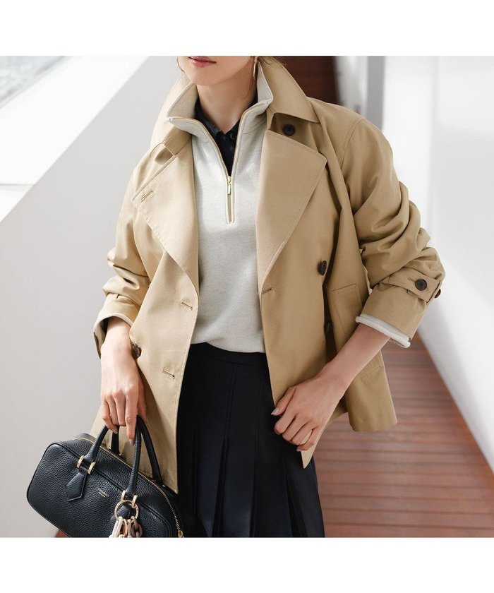 【23区/NIJYUSANKU】のエアータンブラー TCギャバジン ハーフ コート インテリア・キッズ・メンズ・レディースファッション・服の通販 founy(ファニー) https://founy.com/ ファッション Fashion レディースファッション Fashion for Women アウター Coat / Outerwear Collection コート・ロングコート・ピーコート Long Coats, Peacoats & More レディースジャケット・軽アウター Jackets エアリー Airy Texture 春 Spring シンプル Simple, Minimal ジャケット Jacket, Outerwear スーツ Suit, Formalwear タンブラー Tumbler, Travel Mug ハーフ Half, Half-Length ベーシック Basic, Essential ロング Long, Long-Length S/S・春夏 SS, Spring/Summer, Warm Season おすすめ Recommended / Our Picks 夏 Summer エレガント 上品 Elegant 2026年 2026 |ID: prp329100004828155 ipo3291000000036378991