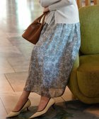 【23区/NIJYUSANKU】のEricaキャラコ ペイズリープリント フレア スカート サックス系|ID: prp329100004828160 ipo3291000000035515982