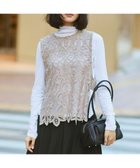 【23区/NIJYUSANKU】のエンブロイダリーレース ニットベスト 人気、トレンドファッション・服の通販 founy(ファニー) ファッション Fashion レディースファッション Fashion for Women アウター Coat / Outerwear Collection トップス・カットソー Cut & Sew Tops ニット Knit Tops & Sweaters ベスト&ジレ / 重ね着スタイル Vests & Gilets 春 Spring カットソー Cut and Sewn Top ケミカル Chemical, Chemical Wash シンプル Simple, Minimal スカラップ Scallop, Scalloped Edge スリット Slit, Slit Detail トレンド Trend, Trending Now ベスト Vest, Waistcoat レース Lace, Lace Fabric S/S・春夏 SS, Spring/Summer, Warm Season 夏 Summer エレガント 上品 Elegant 2026年 2026 thumbnail ベージュ系|ID: prp329100004828161 ipo3291000000036013667