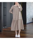 【ティアクラッセ/Tiaclasse】のピンタックギャザークレリックシャツワンピース 人気、トレンドファッション・服の通販 founy(ファニー) ファッション Fashion レディースファッション Fashion for Women ワンピース Dresses シャツワンピース / 1枚で着映えコーデ Shirt Dresses ウォッシャブル Machine Washable 春 Spring 洗える Machine Washable 秋 Autumn カフス Cuff Design シンプル Simple, Minimal スキッパー Skipper, Open Collar ティアード Tiered, Tiered Style 長袖 Long Sleeve, Full Sleeve フレア Flare, Flared フロント Front, Front Design ポケット Pocket, Pocket Detail ロング Long, Long-Length 冬 Winter / This Winter A/W・秋冬 Autumn/Winter エレガント 上品 Elegant thumbnail グレージュ|ID: prp329100004828163 ipo3291000000035136853