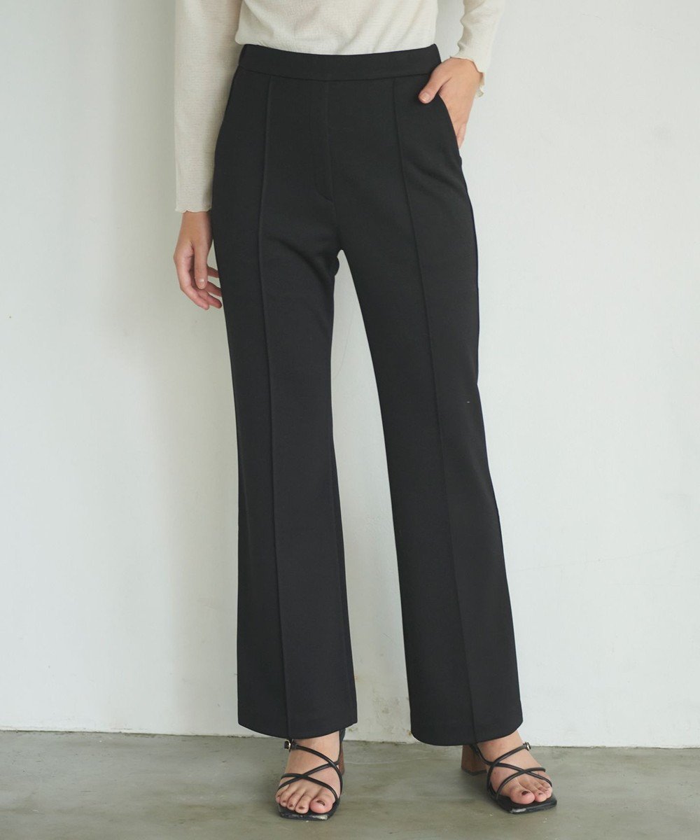 【フェルゥ/Feroux】の【洗える】美シルエットストレッチセミフレア パンツ インテリア・キッズ・メンズ・レディースファッション・服の通販 founy(ファニー) ファッション Fashion レディースファッション Fashion for Women パンツ Pants & Trousers シンプル Simple, Minimal チュニック Tunic, Long Top 洗える Machine Washable A/W・秋冬 Autumn/Winter ブラック系|ID: prp329100004829149 ipo3291000000035147332
