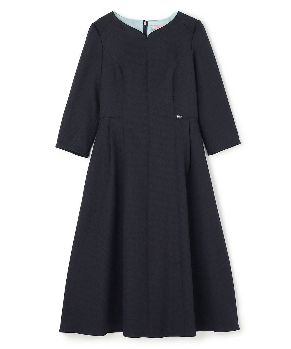 【トッカ/TOCCA】のPUPPY TOOTH ドレス インテリア・キッズ・メンズ・レディースファッション・服の通販 founy(ファニー) 　ファッション　Fashion　レディースファッション　Fashion for Women　ワンピース　Dresses　フォーマル・パーティードレス・結婚式用ドレス　Elegant & Casual Dresses　シンプル　Simple, Minimal　ジャカード／ジャガード　Jacquard, Woven Pattern　ドレス　Dress, One-Piece　エレガント 上品　Elegant　夏　Summer　S/S・春夏　SS, Spring/Summer, Warm Season　無地　Plain, Solid Color　A/W・秋冬　Autumn/Winter　ネイビー系|ID: prp329100004829167 ipo3291000000035147391