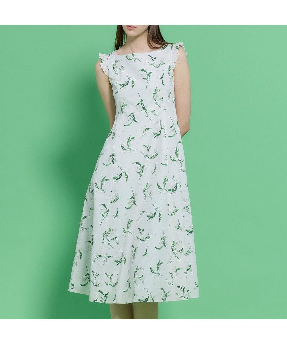 【トッカ/TOCCA】の【WEB限定カラーあり】BOUQUET OF MUGUET ドレス インテリア・キッズ・メンズ・レディースファッション・服の通販 founy(ファニー) 　ファッション　Fashion　レディースファッション　Fashion for Women　ワンピース　Dresses　フォーマル・パーティードレス・結婚式用ドレス　Elegant & Casual Dresses　カーディガン　Cardigan, Knitwear　ジャケット　Jacket, Outerwear　ドレス　Dress, One-Piece　ドレープ　Drape, Draping Fabric　フェミニン　Feminine, Girly　プリント　Print, Printed Pattern　モチーフ　Motif, Design Theme　夏　Summer　S/S・春夏　SS, Spring/Summer, Warm Season　A/W・秋冬　Autumn/Winter　アイボリー系5|ID: prp329100004829170 ipo3291000000035147400