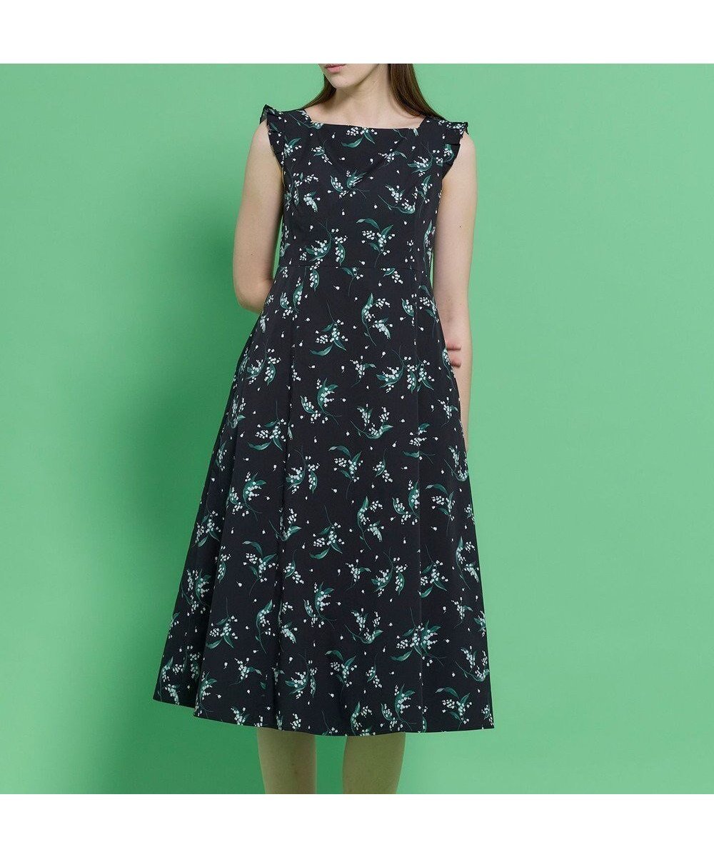 【トッカ/TOCCA】の【WEB限定カラーあり】BOUQUET OF MUGUET ドレス インテリア・キッズ・メンズ・レディースファッション・服の通販 founy(ファニー) 　ファッション　Fashion　レディースファッション　Fashion for Women　ワンピース　Dresses　フォーマル・パーティードレス・結婚式用ドレス　Elegant & Casual Dresses　カーディガン　Cardigan, Knitwear　ジャケット　Jacket, Outerwear　ドレス　Dress, One-Piece　ドレープ　Drape, Draping Fabric　フェミニン　Feminine, Girly　プリント　Print, Printed Pattern　モチーフ　Motif, Design Theme　夏　Summer　S/S・春夏　SS, Spring/Summer, Warm Season　A/W・秋冬　Autumn/Winter　ブラック系5|ID: prp329100004829170 ipo3291000000035649939