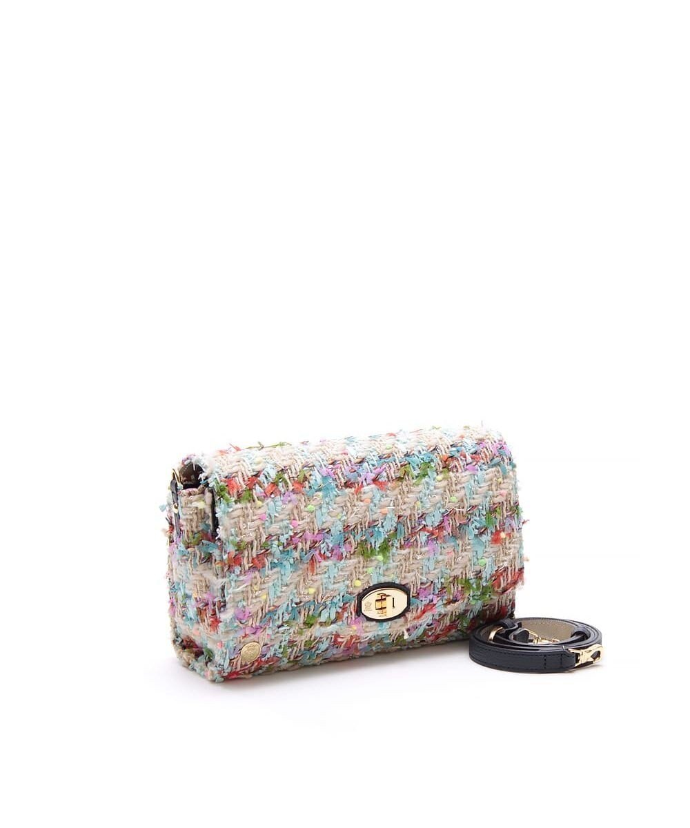 【アクセソワドゥマドモワゼルジャップ/A.D.M.J】のファンシーツイードクラッチショルダー インテリア・キッズ・メンズ・レディースファッション・服の通販 founy(ファニー) 　ファッション　Fashion　レディースファッション　Fashion for Women　バッグ　Bags　アクセサリー　Fashion Accessories　クラシカル　Classical, Vintage-Inspired　ツイード　Twill, Twill Weave　ポケット　Pocket, Pocket Detail　モチーフ　Motif, Design Theme　日本製　Made In Japan　BLUE MULTI/NAVY|ID: prp329100004829172 ipo3291000000035147407