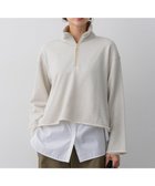 【23区/NIJYUSANKU】の【先行予約】シャイニーコットンテリー ハーフジップ スウェット 人気、トレンドファッション・服の通販 founy(ファニー) ファッション Fashion レディースファッション Fashion for Women トップス・カットソー Cut & Sew Tops レディースパーカー・カジュアルフーディー Casual Hoodies & Sweatshirts スウェット・クルーネックトップス Sweatshirts & Crewnecks / Relaxed Fit Sweat Tops インナー Innerwear 春 Spring カットソー Cut and Sewn Top 今季 This Season, Current Season スウェット / スエット Sweatshirt, Sweatwear タートルネック Turtleneck, High Neck トレンド Trend, Trending Now ループ Loop, Loop Knit S/S・春夏 SS, Spring/Summer, Warm Season おすすめ Recommended / Our Picks 夏 Summer エレガント 上品 Elegant 2026年 2026 thumbnail アイボリー系|ID: prp329100004829177 ipo3291000000035147423