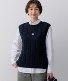 【23区/NIJYUSANKU】のケーブル ニットベスト ネイビー系|ID: prp329100004829181 ipo3291000000035701079