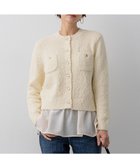 【23区/NIJYUSANKU】のファンシーツィーディー ポケットデザイン カーディガン 人気、トレンドファッション・服の通販 founy(ファニー) ファッション Fashion レディースファッション Fashion for Women トップス・カットソー Cut & Sew Tops カーディガン・羽織り Layered Style Cardigans イタリア Italy 春 Spring カーディガン Cardigan, Knitwear コンパクト Compact, Small Size ダウン Down, Puffer ツイード Twill, Twill Weave デニム Denim, Jeans Material ポケット Pocket, Pocket Detail ワイド Wide, Wide Fit S/S・春夏 SS, Spring/Summer, Warm Season 夏 Summer エレガント 上品 Elegant 2026年 2026 thumbnail アイボリー系|ID: prp329100004829182 ipo3291000000035764763