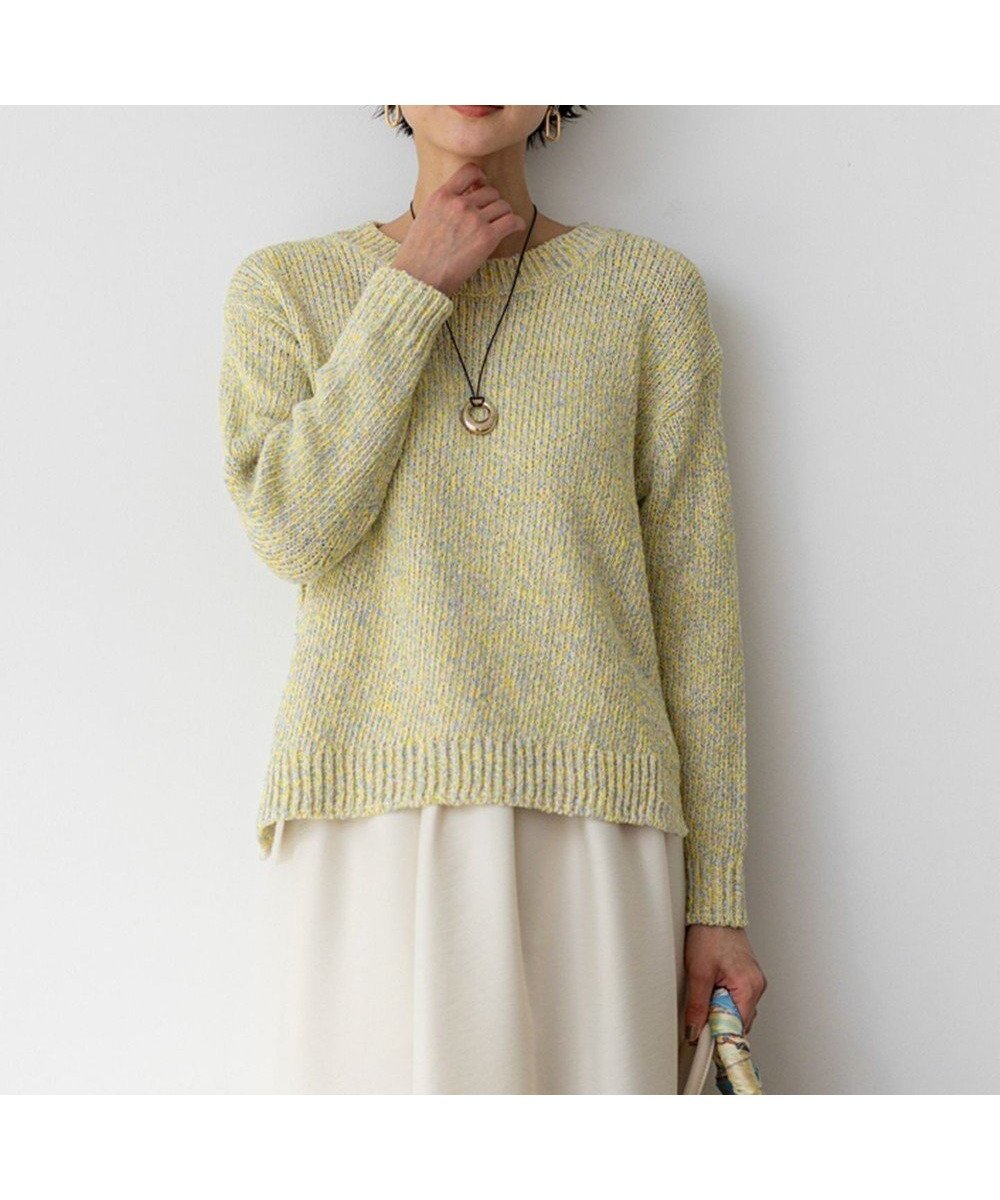【23区/NIJYUSANKU】の【先行予約】コットンコードミックス クロップド ニット インテリア・キッズ・メンズ・レディースファッション・服の通販 founy(ファニー) ファッション Fashion レディースファッション Fashion for Women トップス・カットソー Cut & Sew Tops ニット Knit Tops & Sweaters イエロー Yellow イタリア Italy インナー Innerwear オレンジ Orange 春 Spring クロップド Cropped, Short Length スリット Slit, Slit Detail セーター Sweater, Knitwear バランス Balance, Style Balance ミックス Mix, Mixed Style ワイド Wide, Wide Fit S/S・春夏 SS, Spring/Summer, Warm Season おすすめ Recommended / Our Picks 夏 Summer 2026年 2026 イエローミックス|ID: prp329100004829183 ipo3291000000035147446