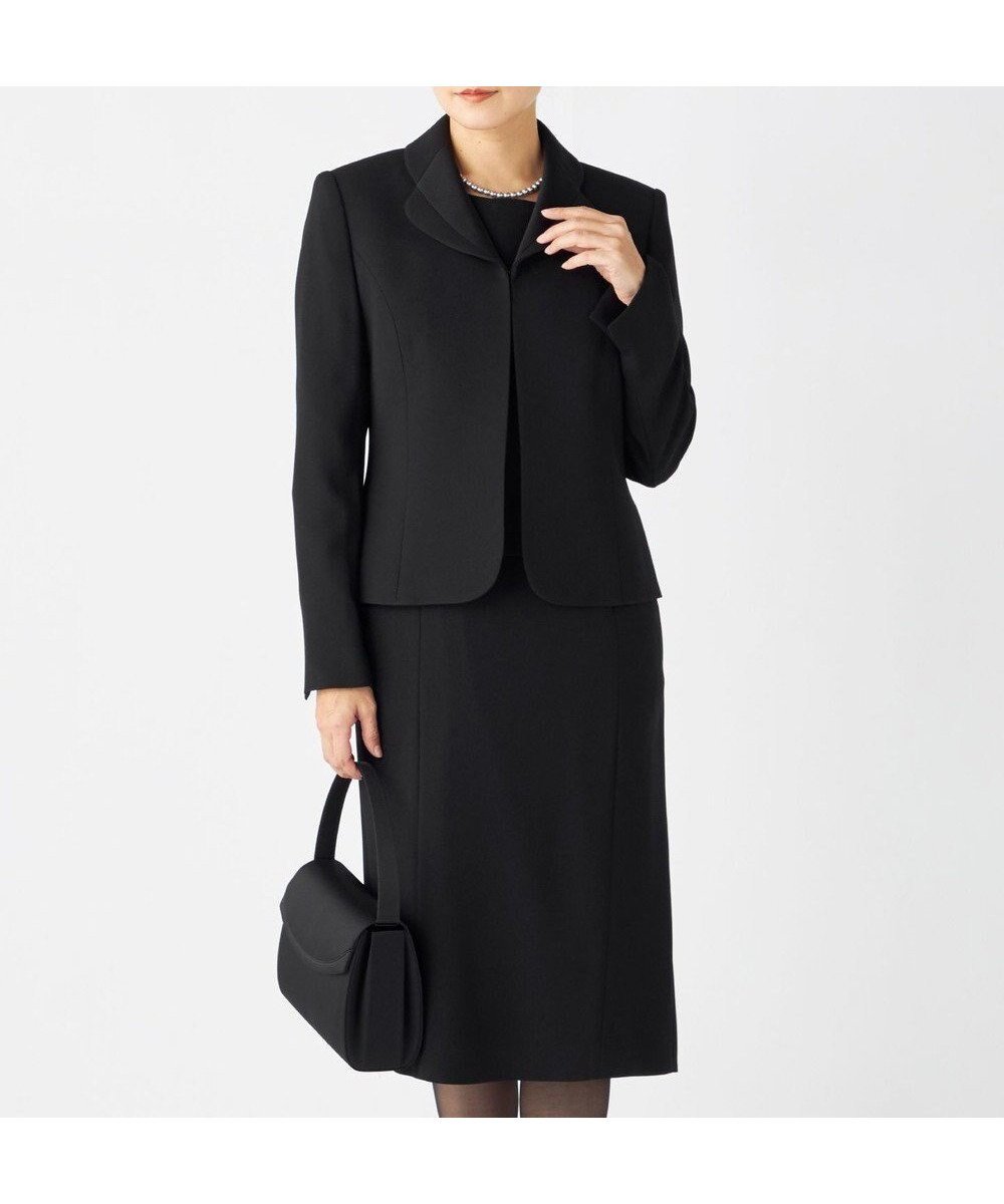 【自由区 FORMAL/JIYU-KU FORMAL】の【高級トリアセテート素材】レベッカBSジョーゼット ジャケット+ワンピース 人気、トレンドファッション・服の通販 founy(ファニー) 　ファッション　Fashion　レディースファッション　Fashion for Women　アウター　Coat / Outerwear Collection　レディースジャケット・軽アウター　Jackets　スーツ　Business Suits & Workwear　スーツジャケット・オフィスブレザー　Suit Jackets / Blazers　スーツセット・2点セット・レディーススーツ　Suit Sets / 2-Piece Suits / Office Suit Sets　アンサンブル　Ensemble Set　サテン　Satin, Glossy Fabric　ジャケット　Jacket, Outerwear　ジョーゼット　Georgette, Semi-Sheer Fabric　スーツ　Suit, Formalwear　セットアップ　Set-Up, Coordinated Outfit　ドレープ　Drape, Draping Fabric　A/W・秋冬　Autumn/Winter　S/S・春夏　SS, Spring/Summer, Warm Season　おすすめ　Recommended / Our Picks　夏　Summer　 other-1|ID: prp329100004829189 ipo3291000000035516028