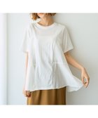 【イェッカ ヴェッカ/YECCA VECCA】の【DOLL UP OOPS】異素材切替フレアートップス 人気、トレンドファッション・服の通販 founy(ファニー) ファッション Fashion レディースファッション Fashion for Women トップス・カットソー Cut & Sew Tops シャツ・ブラウス・オフィスカジュアル Elegant Blouses & Button-Ups ロングTシャツ・Tシャツ Longline T-Shirts & Tees カットソー・ベーシックTシャツ Cut-and-Sewn Tops / Stretch Tees & Basics カットソー Cut and Sewn Top 切替 Switching, Contrast Panel トレンド Trend, Trending Now フレア Flare, Flared プリント Print, Printed Pattern ボトム Bottoms, Lower Wear ポケット Pocket, Pocket Detail A/W・秋冬 Autumn/Winter thumbnail Off White|ID: prp329100004829199 ipo3291000000035548941