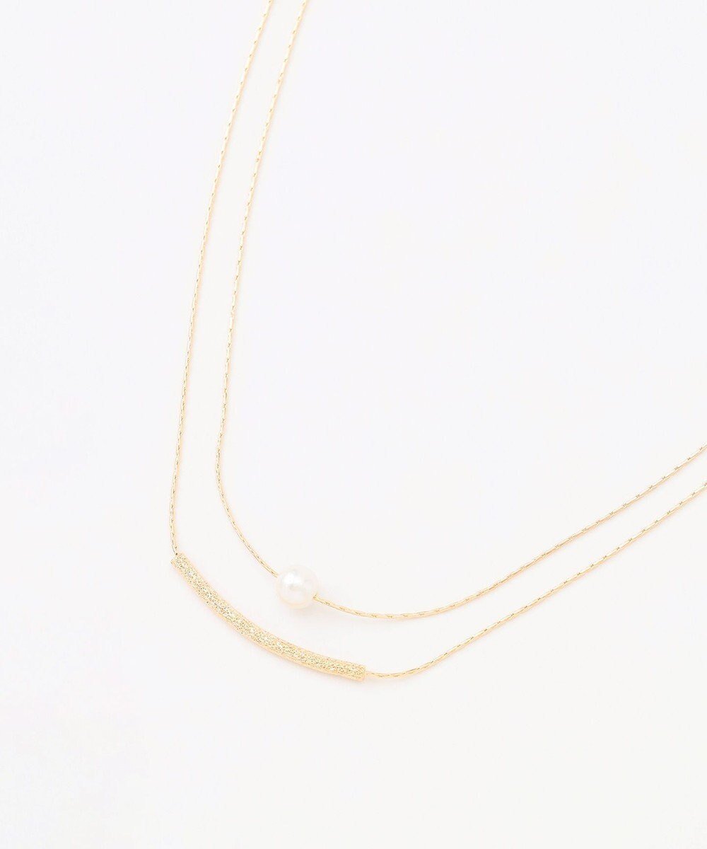 【組曲/KUMIKYOKU】のマテリアルレイヤードショートネックレス 人気、トレンドファッション・服の通販 founy(ファニー) ファッション Fashion レディースファッション Fashion for Women ジュエリー Jewelry ネックレス Necklaces & Pendants おすすめ Recommended / Our Picks アクセサリー Fashion Accessories ギフト プレゼント Gift / Present ショート Short, Short Length シンプル Simple, Minimal スタイリッシュ Stylish, Fashionable チェーン Chain, Chain Strap ネックレス Necklace, Pendant Necklace パール Pearl, Pearl Accent メタル Metal, Metal Parts other-1|ID: prp329100004829211 ipo3291000000035147531