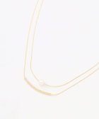 【組曲/KUMIKYOKU】のマテリアルレイヤードショートネックレス 人気、トレンドファッション・服の通販 founy(ファニー) ファッション Fashion レディースファッション Fashion for Women ジュエリー Jewelry ネックレス Necklaces & Pendants おすすめ Recommended / Our Picks アクセサリー Fashion Accessories ギフト プレゼント Gift / Present ショート Short, Short Length シンプル Simple, Minimal スタイリッシュ Stylish, Fashionable チェーン Chain, Chain Strap ネックレス Necklace, Pendant Necklace パール Pearl, Pearl Accent メタル Metal, Metal Parts thumbnail ゴールド系|ID: prp329100004829211 ipo3291000000035147532