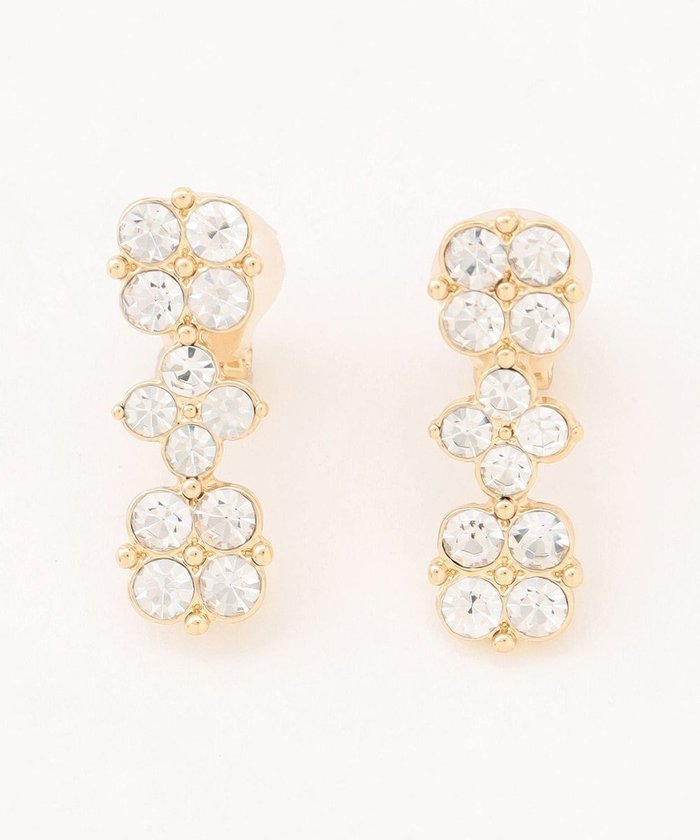 【組曲/KUMIKYOKU】の【Flower Collection】プチフラワービジューイヤリング インテリア・キッズ・メンズ・レディースファッション・服の通販 founy(ファニー) https://founy.com/ ファッション Fashion レディースファッション Fashion for Women ジュエリー Jewelry ファッションリング Fashion Rings イヤリング・フープ・ドロップタイプ Hoop, Drop & Clip Earrings おすすめ Recommended / Our Picks アクセサリー Fashion Accessories イヤリング Earrings シリコン Silicone, Silicone Material シンプル Simple, Minimal エレガント 上品 Elegant |ID: prp329100004829213 ipo3291000000035147535