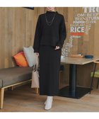 【ティアクラッセ/Tiaclasse】の【2点セット】ニットトップス+スカートセットアップ ブラック|ID: prp329100004829214 ipo3291000000035147539