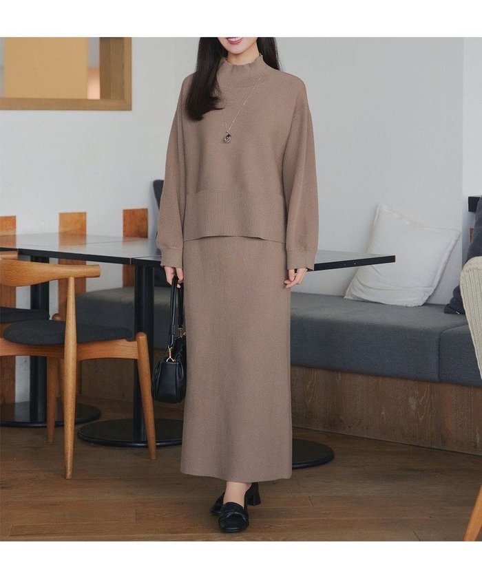 【ティアクラッセ/Tiaclasse】の【2点セット】ニットトップス+スカートセットアップ インテリア・キッズ・メンズ・レディースファッション・服の通販 founy(ファニー) https://founy.com/ ファッション Fashion レディースファッション Fashion for Women セットアップ Matching Sets レディーストップス・ブラウス Tops & Blouses / Assorted Women's Tops スカート・ミニ/ミディ/マキシ Skirts / Mini, Midi & Maxi Skirts アクセサリー Fashion Accessories ウォッシャブル Machine Washable 春 Spring 洗える Machine Washable 秋 Autumn カーディガン Cardigan, Knitwear ショート Short, Short Length スリット Slit, Slit Detail セットアップ Set-Up, Coordinated Outfit セーター Sweater, Knitwear タイトスカート Pencil Skirt, Tight Skirt チュニック Tunic, Long Top 長袖 Long Sleeve, Full Sleeve ロング Long, Long-Length 楽ちん Easy Fit, Comfortable 冬 Winter / This Winter A/W・秋冬 Autumn/Winter 再入荷 Restock / Back in Stock おすすめ Recommended / Our Picks 新作・新入荷 New Arrivals / New In |ID: prp329100004829214 ipo3291000000035516041