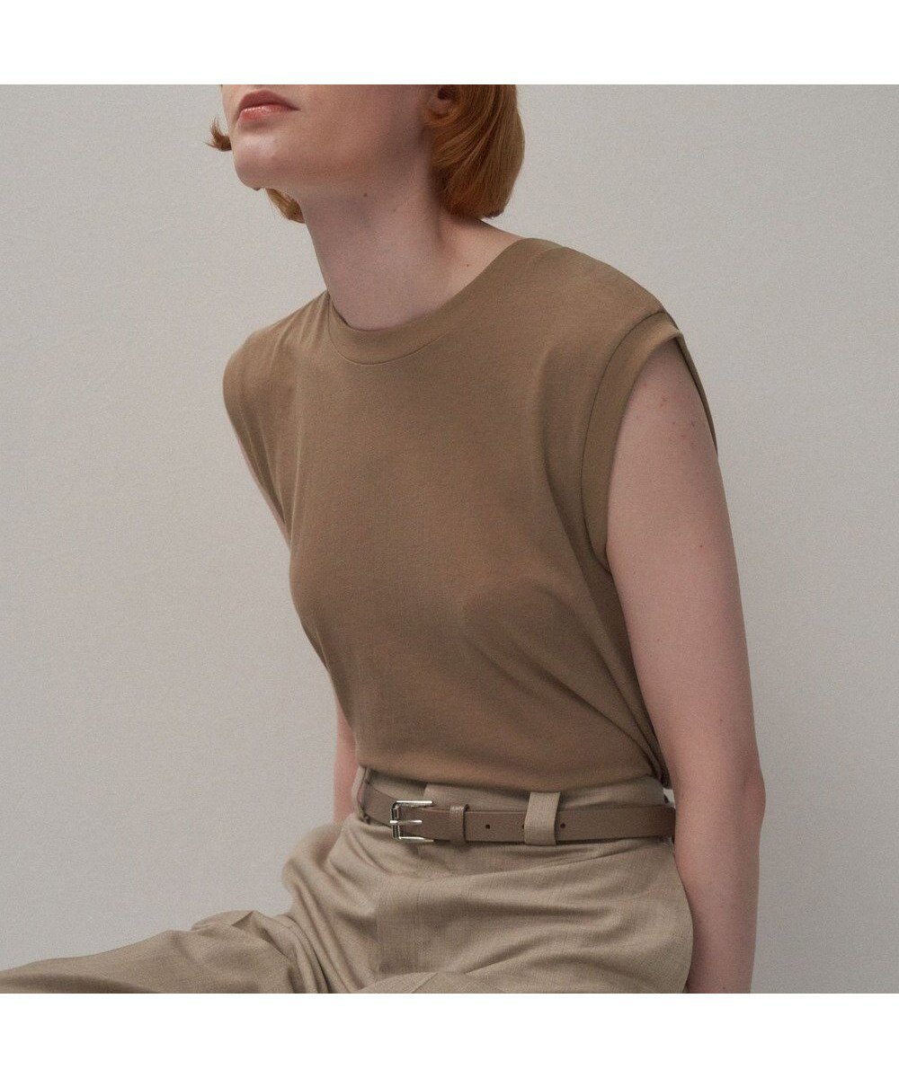【エイトン/ATON】のFRESCA NUBUCK レギュラーフィットタンクトップ インテリア・キッズ・メンズ・レディースファッション・服の通販 founy(ファニー) ファッション Fashion レディースファッション Fashion for Women トップス・カットソー Cut & Sew Tops シャツ・ブラウス・オフィスカジュアル Elegant Blouses & Button-Ups ロングTシャツ・Tシャツ Longline T-Shirts & Tees カットソー・ベーシックTシャツ Cut-and-Sewn Tops / Stretch Tees & Basics インド Indian Textile インナー Innerwear 春 Spring カットソー Cut and Sewn Top タンク Tank Top, Sleeveless Top ドレス Dress, One-Piece バランス Balance, Style Balance モックネック Mock Neck, Short Turtleneck リラックス Relax, Relaxed Fit レギュラー Regular, Standard Fit S/S・春夏 SS, Spring/Summer, Warm Season 夏 Summer BEIGE|ID: prp329100004829216 ipo3291000000035701163