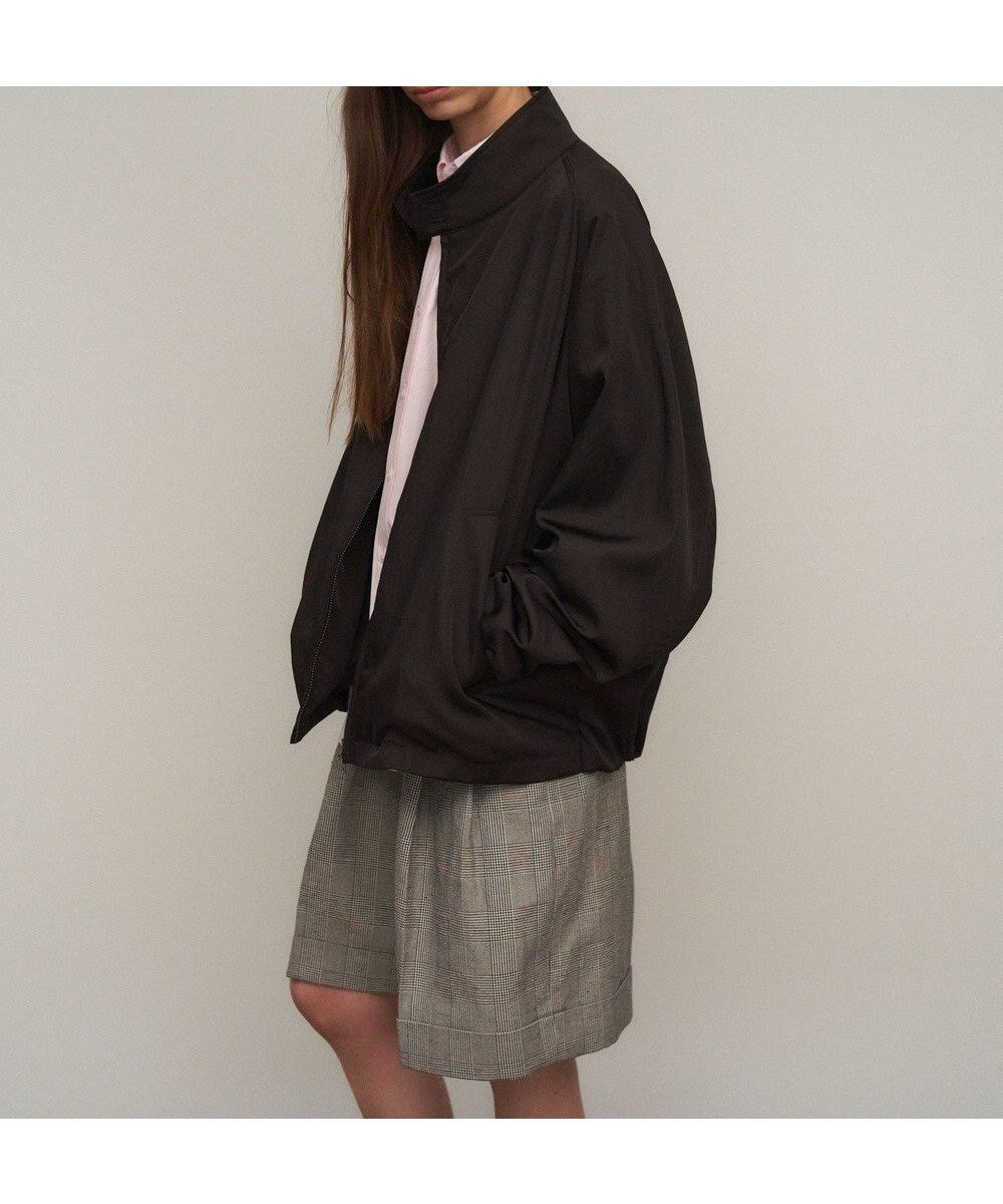 【エイトン/ATON】のNYLON TWILL オーバーサイズハリントンジャケット インテリア・キッズ・メンズ・レディースファッション・服の通販 founy(ファニー) ファッション Fashion レディースファッション Fashion for Women アウター Coat / Outerwear Collection レディースジャケット・軽アウター Jackets ブルゾンジャケット・スポーティアウター Blouson Jackets ギャザー Gathered, Ruffled ジャケット Jacket, Outerwear バランス Balance, Style Balance ブルゾン Blouson, Bomber Jacket マニッシュ Mannish, Boyish メンズ Men's, Menswear 夏 Summer 春 Spring S/S・春夏 SS, Spring/Summer, Warm Season DARK BROWN|ID: prp329100004829219 ipo3291000000035767719