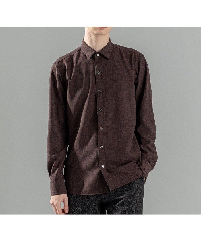 【ジョゼフ オム/JOSEPH HOMME / MEN】の新素材【シワになりにくい】テクノボイルストレッチ レギュラーカラーシャツ インテリア・キッズ・メンズ・レディースファッション・服の通販 founy(ファニー) https://founy.com/ ファッション Fashion メンズファッション Fashion for Men トップス・カットソー Cut & Sew Tops メンズシャツ Shirts シェイプ Shape, Slim Fit シンプル Simple, Minimal ジャケット Jacket, Outerwear エレガント 上品 Elegant 夏 Summer 春 Spring S/S・春夏 SS, Spring/Summer, Warm Season 長袖 Long Sleeve, Full Sleeve |ID: prp329100004830098 ipo3291000000035157370