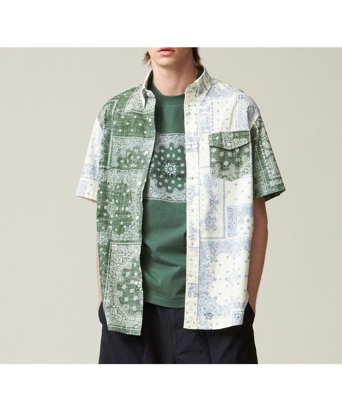 【ジェイ プレス/J.PRESS / MEN】のペイズリーバンダナプリント クレイジーパターンシャツ インテリア・キッズ・メンズ・レディースファッション・服の通販 founy(ファニー) https://founy.com/ ファッション Fashion メンズファッション Fashion for Men トップス・カットソー Cut & Sew Tops メンズシャツ Shirts インナー Innerwear ヴィンテージ Vintage Style 春 Spring シンプル Simple, Minimal ドレス Dress, One-Piece ハーフ Half, Half-Length バランス Balance, Style Balance パターン Pattern, Design Print パッチワーク Patchwork, Mixed Fabric プリント Print, Printed Pattern ベーシック Basic, Essential 羽織 Haori, Light Jacket メンズ Men's, Menswear S/S・春夏 SS, Spring/Summer, Warm Season おすすめ Recommended / Our Picks 夏 Summer |ID: prp329100004830101 ipo3291000000035157390