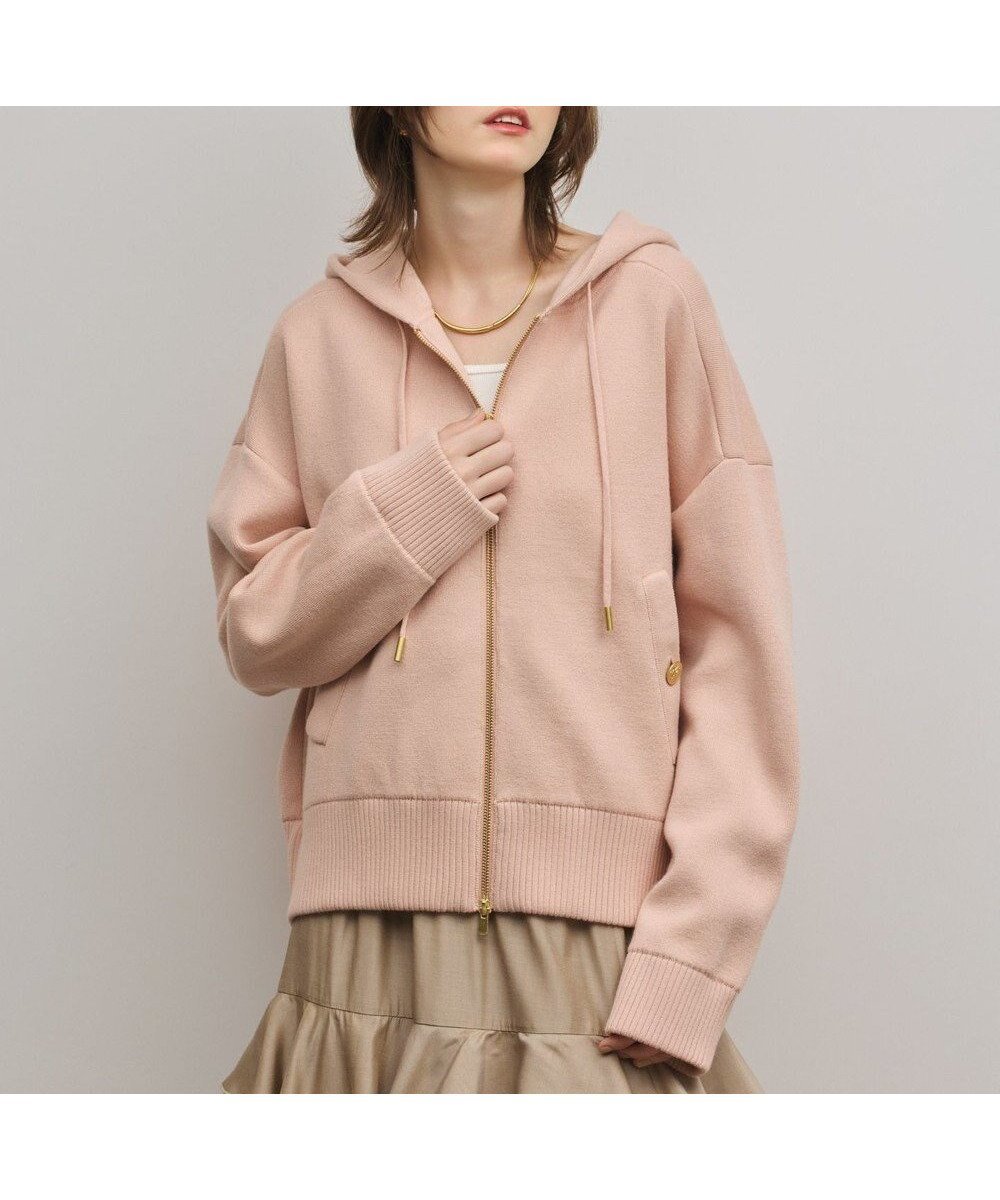 【グレース コンチネンタル/GRACE CONTINENTAL】のフォルムニットパーカー 人気、トレンドファッション・服の通販 founy(ファニー) 　ファッション　Fashion　レディースファッション　Fashion for Women　トップス・カットソー　Cut & Sew Tops　ニット　Knit Tops & Sweaters　レディースパーカー・カジュアルフーディー　Casual Hoodies & Sweatshirts　ストレッチ　Stretch, Stretchy Fabric　パーカー　Hoodie, Parka　A/W・秋冬　Autumn/Winter　 other-1|ID: prp329100004830116 ipo3291000000035157447