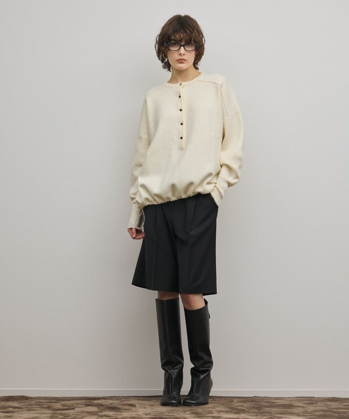 【グレース コンチネンタル/GRACE CONTINENTAL】のスウェットライクニットトップ インテリア・キッズ・メンズ・レディースファッション・服の通販 founy(ファニー) https://founy.com/ ファッション Fashion レディースファッション Fashion for Women トップス・カットソー Cut & Sew Tops ニット Knit Tops & Sweaters レディースパーカー・カジュアルフーディー Casual Hoodies & Sweatshirts スウェット・クルーネックトップス Sweatshirts & Crewnecks / Relaxed Fit Sweat Tops セーター Sweater, Knitwear 夏 Summer 春 Spring S/S・春夏 SS, Spring/Summer, Warm Season 無地 Plain, Solid Color |ID: prp329100004830120 ipo3291000000035157461