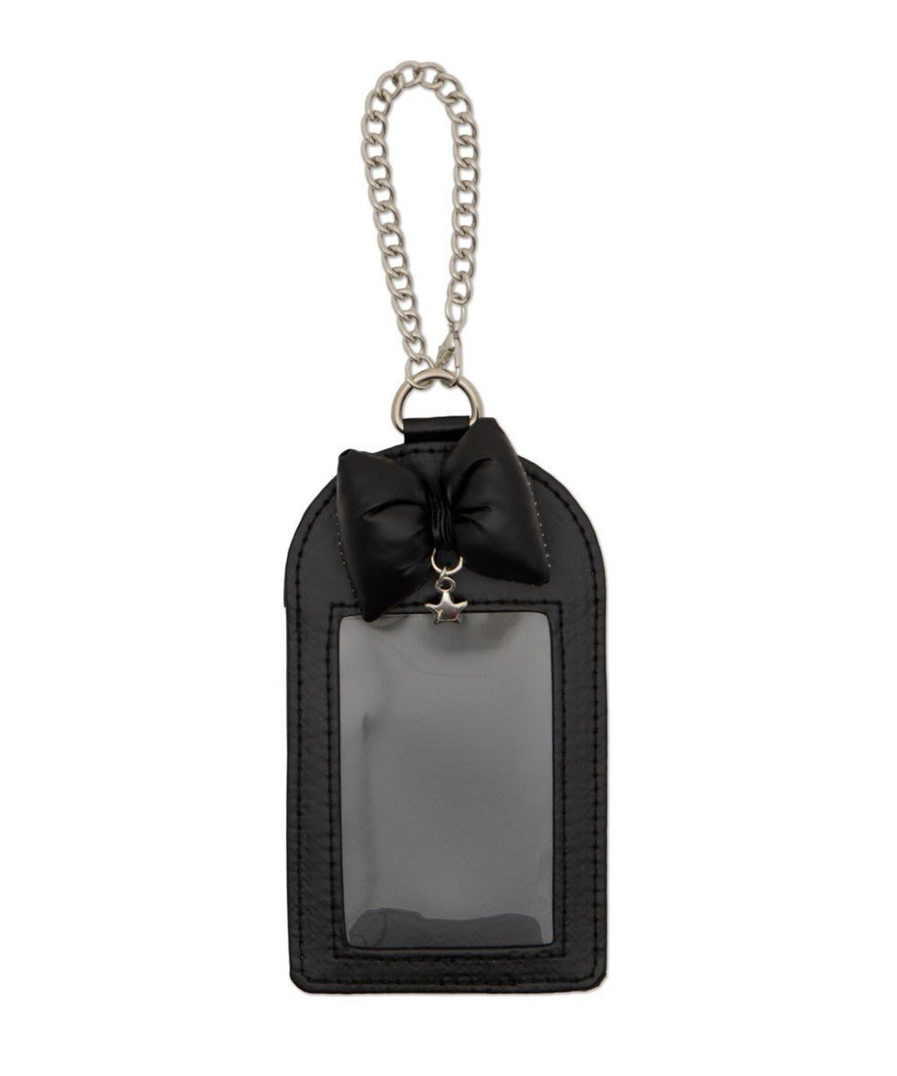【ウィゴー/WEGO】の【痛バ&推し活グッズ】リボンクッションカードホルダーキーホルダー インテリア・キッズ・メンズ・レディースファッション・服の通販 founy(ファニー) 　ファッション　Fashion　レディースファッション　Fashion for Women　ミニ財布・二つ折り財布　Wallets & Card Cases　カードケース/名刺入れ　Card Holders & Business Cases　スマホ　Smartphone, Mobile Device　チェーン　Chain, Chain Strap　リボン　Ribbon, Bow　財布　Wallet, Purse　ブラック|ID: prp329100004830135 ipo3291000000035157539