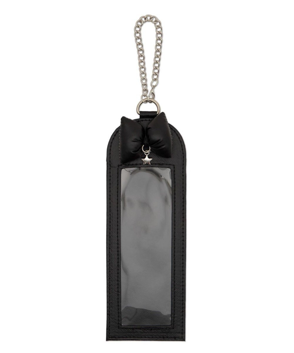 【ウィゴー/WEGO】の【痛バ&推し活グッズ】リボンクッションロングフォトケースキーホルダー インテリア・キッズ・メンズ・レディースファッション・服の通販 founy(ファニー) 　ファッション　Fashion　レディースファッション　Fashion for Women　ミニ財布・二つ折り財布　Wallets & Card Cases　キーホルダー　Keychain, Key Holder　スマホ　Smartphone, Mobile Device　チェーン　Chain, Chain Strap　リボン　Ribbon, Bow　財布　Wallet, Purse　ブラック|ID: prp329100004830136 ipo3291000000035157544