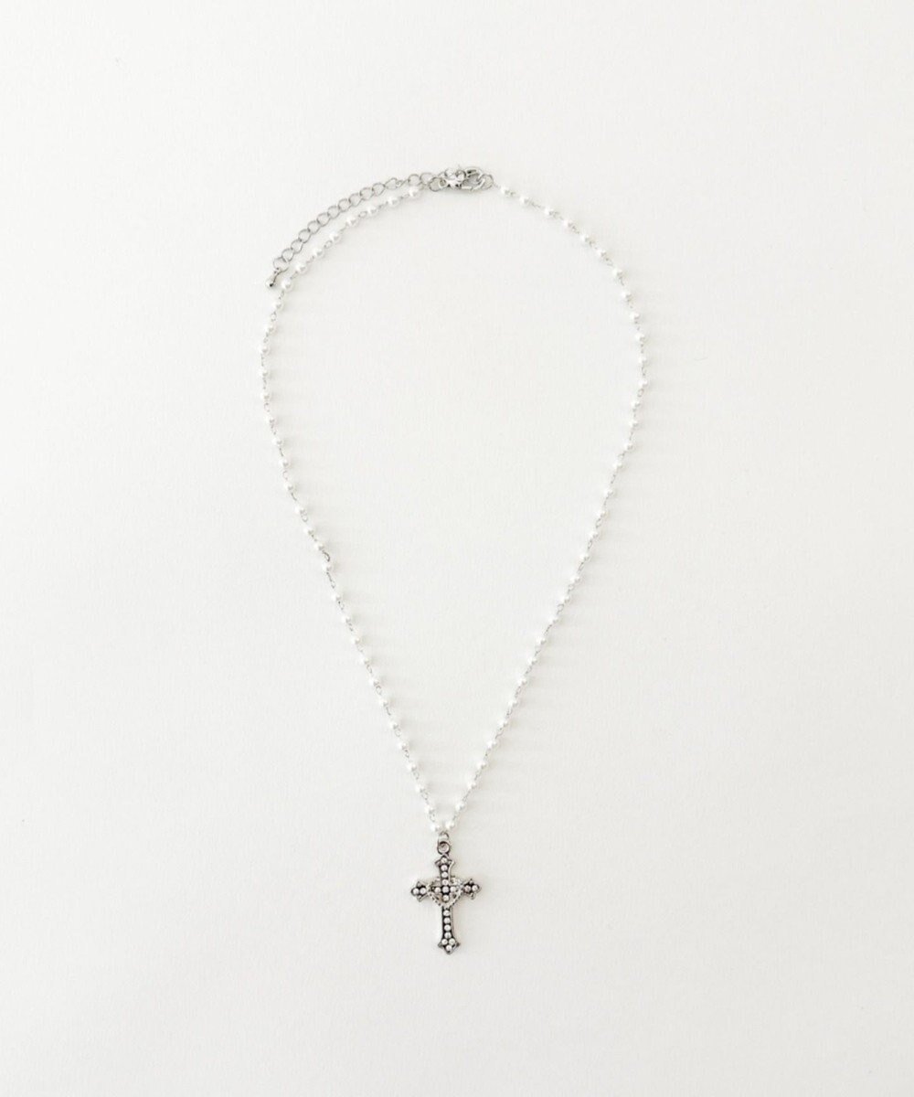 【ウィゴー/WEGO】のLクロスモチーフパールチェーンネックレス インテリア・キッズ・メンズ・レディースファッション・服の通販 founy(ファニー) 　ファッション　Fashion　レディースファッション　Fashion for Women　ジュエリー　Jewelry　ネックレス　Necklaces & Pendants　おすすめ　Recommended / Our Picks　アクセサリー　Fashion Accessories　スマホ　Smartphone, Mobile Device　チェーン　Chain, Chain Strap　ネックレス　Necklace, Pendant Necklace　パール　Pearl, Pearl Accent　モチーフ　Motif, Design Theme　柄2|ID: prp329100004830144 ipo3291000000035157579