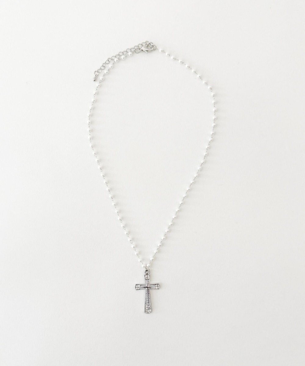 【ウィゴー/WEGO】のLクロスモチーフパールチェーンネックレス インテリア・キッズ・メンズ・レディースファッション・服の通販 founy(ファニー) 　ファッション　Fashion　レディースファッション　Fashion for Women　ジュエリー　Jewelry　ネックレス　Necklaces & Pendants　おすすめ　Recommended / Our Picks　アクセサリー　Fashion Accessories　スマホ　Smartphone, Mobile Device　チェーン　Chain, Chain Strap　ネックレス　Necklace, Pendant Necklace　パール　Pearl, Pearl Accent　モチーフ　Motif, Design Theme　柄5|ID: prp329100004830144 ipo3291000000035157582