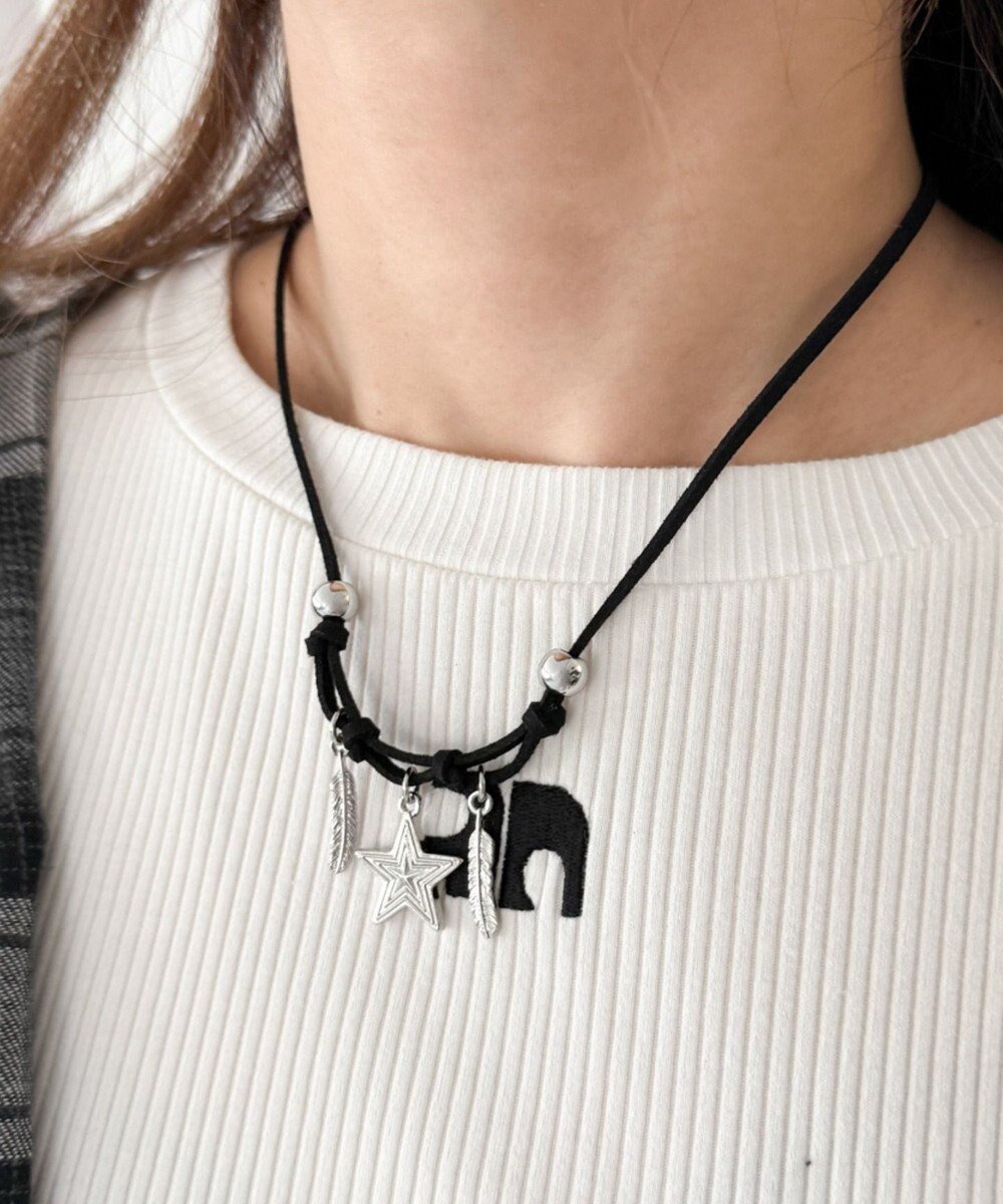 【ウィゴー/WEGO】のLモチーフパーツコードネックレス インテリア・キッズ・メンズ・レディースファッション・服の通販 founy(ファニー) 　ファッション　Fashion　レディースファッション　Fashion for Women　ジュエリー　Jewelry　ネックレス　Necklaces & Pendants　アクセサリー　Fashion Accessories　スマホ　Smartphone, Mobile Device　トレンド　Trend, Trending Now　ネックレス　Necklace, Pendant Necklace　フィット　Fit, Slim Fit　モチーフ　Motif, Design Theme　柄2|ID: prp329100004830145 ipo3291000000035157585