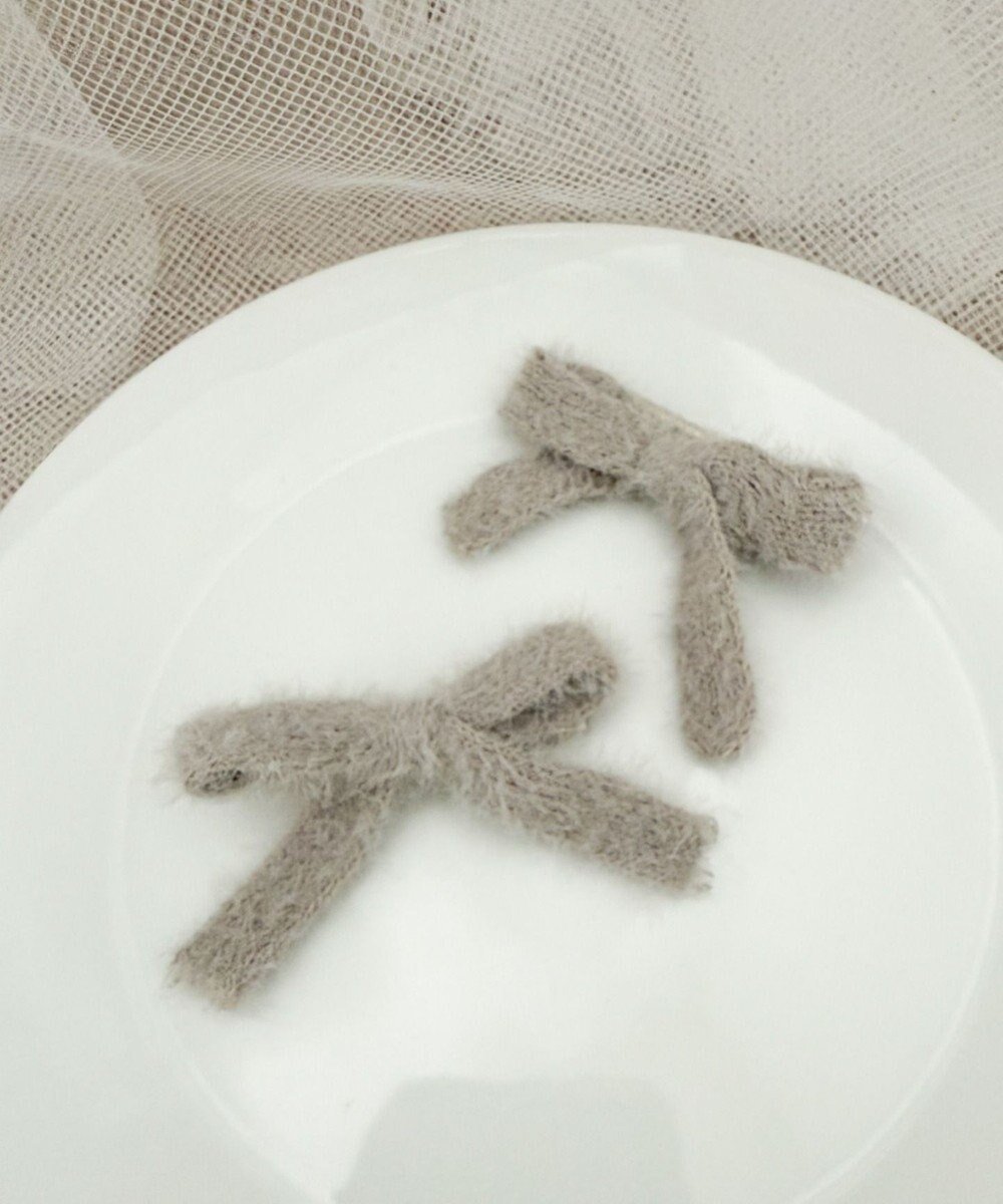 【ウィゴー/WEGO】のL2Pシャギーリボンクリップ インテリア・キッズ・メンズ・レディースファッション・服の通販 founy(ファニー) 　ファッション　Fashion　レディースファッション　Fashion for Women　シュシュ&ヘアアクセ/ヘアアレンジ　Scrunchies & Hair Accessories　アクセサリー　Fashion Accessories　スマホ　Smartphone, Mobile Device　リボン　Ribbon, Bow　A/W・秋冬　Autumn/Winter　ライトグレー|ID: prp329100004830148 ipo3291000000035157603