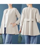 【ティアクラッセ/Tiaclasse】のバックフレアロングジャケット グレージュ|ID: prp329100004830149 ipo3291000000036378438