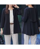 【ティアクラッセ/Tiaclasse】のバックフレアロングジャケット ネイビー|ID: prp329100004830149 ipo3291000000036378439