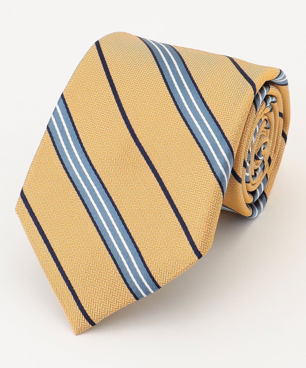 【ジェイ プレス/J.PRESS / MEN】の【STRUCTURE MIX COLLECTION】レジメンタル ネクタイ インテリア・キッズ・メンズ・レディースファッション・服の通販 founy(ファニー) 　ファッション　Fashion　メンズファッション　Fashion for Men　ジャケット　Jacket, Outerwear　ストライプ　Stripe, Striped Pattern　スーツ　Suit, Formalwear　イエロー系1|ID: prp329100004830692 ipo3291000000035165429