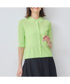 【組曲/KUMIKYOKU】の【WEB限定カラーあり】衿付きシアーニットポロ 【WEB限定】セロリ系9|ID: prp329100004830699 ipo3291000000035165485