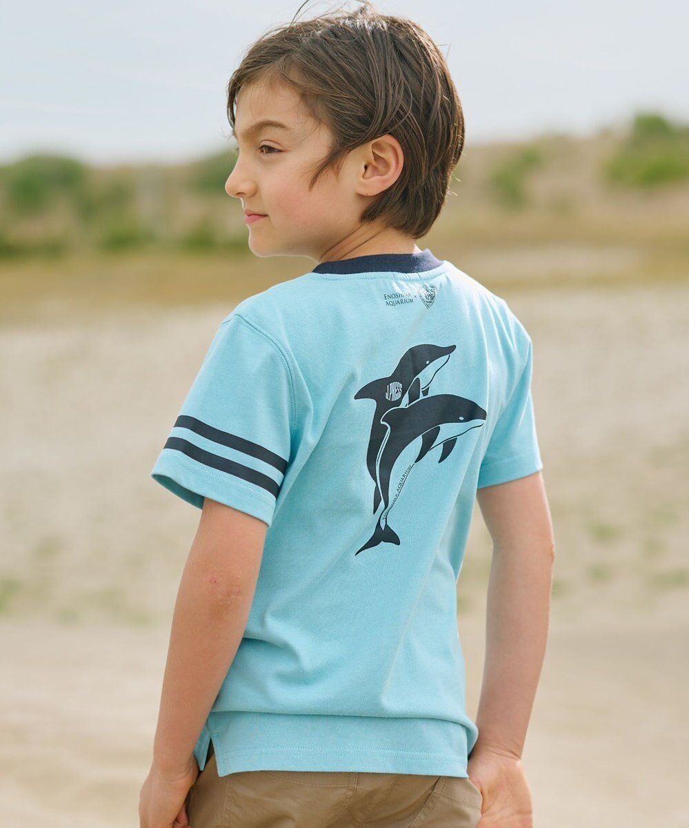 【ジェイ プレス/J.PRESS / KIDS】の【110-130cm】バックプリントTシャツ インテリア・キッズ・メンズ・レディースファッション・服の通販 founy(ファニー) ファッション Fashion キッズファッション Fashion for Kids トップス・カットソー Cut & Sew Tops 春 Spring カットソー Cut and Sewn Top コラボ Collaboration, Collab スマホ Smartphone, Mobile Device プリント Print, Printed Pattern S/S・春夏 SS, Spring/Summer, Warm Season 夏 Summer ライトグリーン系|ID: prp329100004831239 ipo3291000000035175067