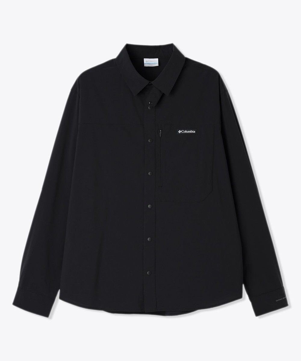 【コロンビア/Columbia / MEN】のColumbia/ ライトキャニオンロングスリーブシャツ /コロンビア インテリア・キッズ・メンズ・レディースファッション・服の通販 founy(ファニー) 　ファッション　Fashion　メンズファッション　Fashion for Men　トップス・カットソー　Cut & Sew Tops　メンズシャツ　Shirts　インナー　Innerwear　スタンド　Stand Collar, Upright Stand　ストレッチ　Stretch, Stretchy Fabric　フィット　Fit, Slim Fit　ポケット　Pocket, Pocket Detail　レギュラー　Regular, Standard Fit　ロールアップ　Roll-Up, Cuffed Hem　A/W・秋冬　Autumn/Winter　S/S・春夏　SS, Spring/Summer, Warm Season　おすすめ　Recommended / Our Picks　夏　Summer　Black|ID: prp329100004831244 ipo3291000000035175088