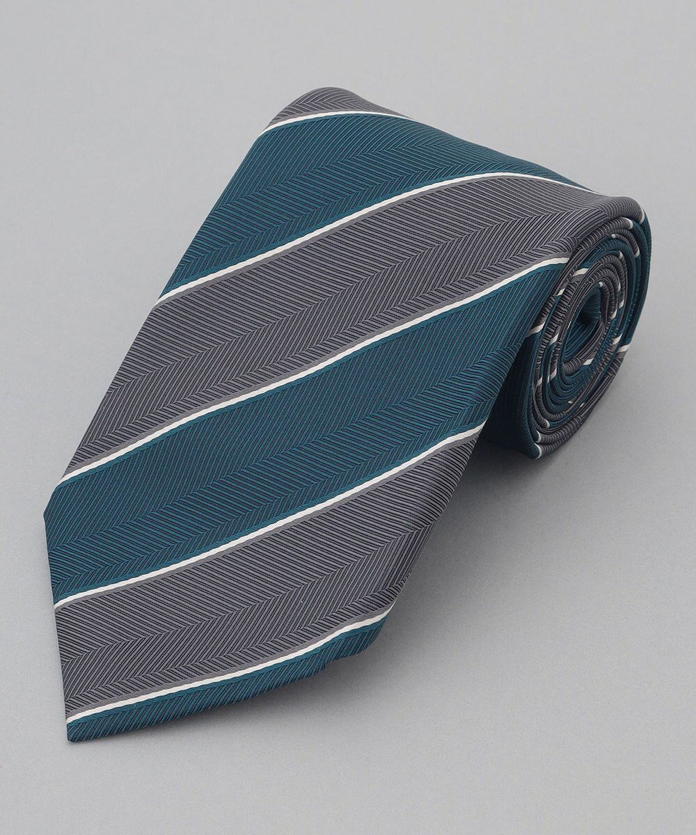 【五大陸/gotairiku / MEN】の【日本製】西陣ネクタイ_レジメンタルストライプ柄 インテリア・キッズ・メンズ・レディースファッション・服の通販 founy(ファニー) 　ファッション　Fashion　メンズファッション　Fashion for Men　シルク　Silk, 100% Silk　スーツ　Suit, Formalwear　日本製　Made In Japan　サックスブルー系1|ID: prp329100004831247 ipo3291000000035175098